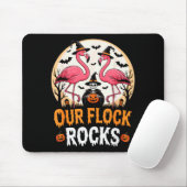 Our Flock Rocks Flamingo Halloween Costume Matchin Mousepad (Mit Mouse)