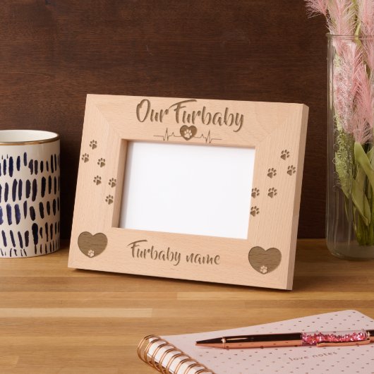 Our Fur baby - Dog & Cat Geätzte Rahmen (Links)