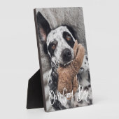 Our Good Boy Custom Dog Photo  Fotoplatte (Seite)
