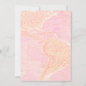 Our Greatest Adventure Floral Travel Zinnia Bridal Einladung (Rückseite)