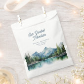 Our Greatest Adventure Forest Mountain Baby Shower Geschenktütchen (Ausgeschnitten)