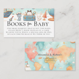 Our Greatest Adventure Map Books for Baby Shower Begleitkarte