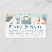 Our Greatest Adventure Map Teal Books Baby Shower Begleitkarte (Vorderseite)