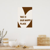 Our Happy Place Poster – Cozy Home Wall Art (Küche)