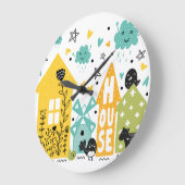 Our House Clock Große Wanduhr (Winkel)