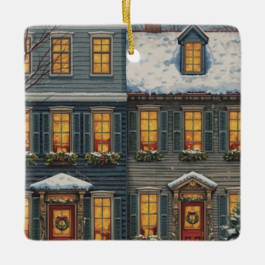 Our House to Yours Holiday Ornament (Vorderseite)