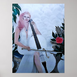 OUR LADY CELLIST POSTER