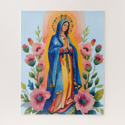 Our Lady Guadalupe Mexican Saint Virgin Mary  Puzzle (Vertikal)
