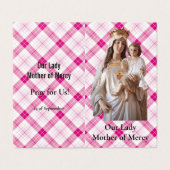 Our Lady Mother of Mercy Prayer Card (Außenseite Aufgefaltet)