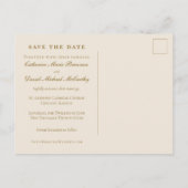 Our Lady of Cana Save the Date Wedding Postkarte (Rückseite)