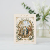 Our Lady of Cana Save the Date Wedding Postkarte (Stehend Vorderseite)