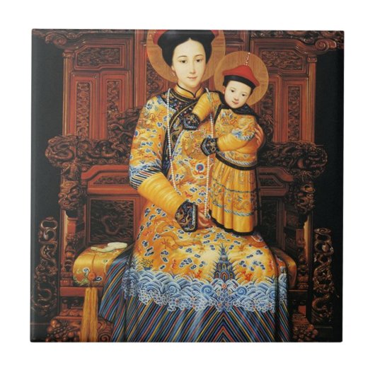 Our Lady of China (中华圣母, 中華聖母) Chinese Virgin Mary Fliese (Vorderseite)