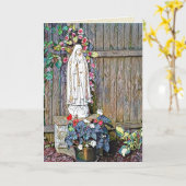 Our Lady of Fatima 100 Year Anniversary Karte (Gelbe Blume)