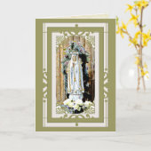 Our Lady of Fatima 100 Year Anniversary Karte (Gelbe Blume)