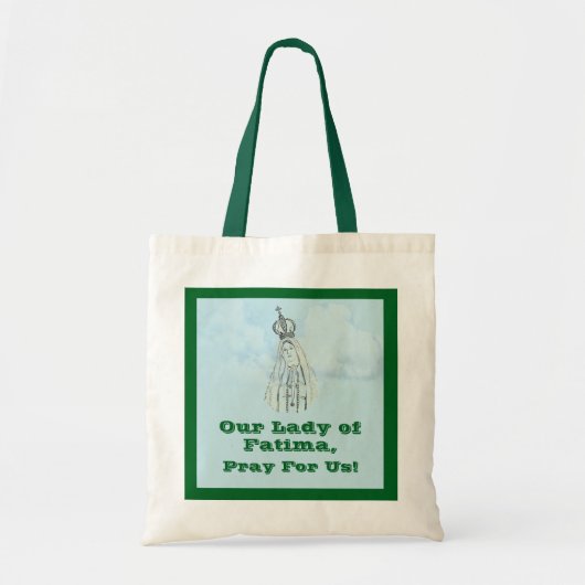 Our Lady of Fatima Personalized Tote Bag Tragetasche (Vorne)