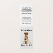 Our Lady of  Fatima Prayer Card (Außenseite Aufgefaltet)