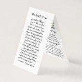 Our Lady of Fatima Prayer Card (Rückseite)