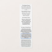 Our Lady of Fatima Prayer Card (Innenseite Aufgefaltet)