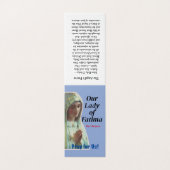 Our Lady of Fatima Prayer Card (Außenseite Aufgefaltet)