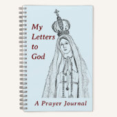 Our Lady of Fatima Prayer Journal Spiral Notebook Notizblock (Vorderseite)