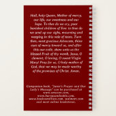 Our Lady of Fatima Prayer Journal Spiral Notebook Notizblock (Rückseite)