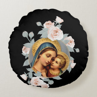Our Lady of Good Remedy Blessed Mother Mary Rundes Kissen