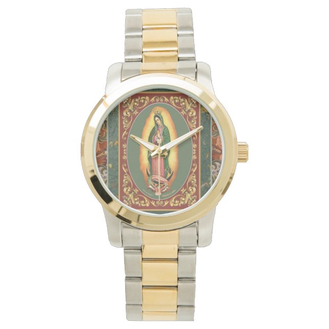 Our Lady Of Guadalupe Armbanduhr (Vorderseite)