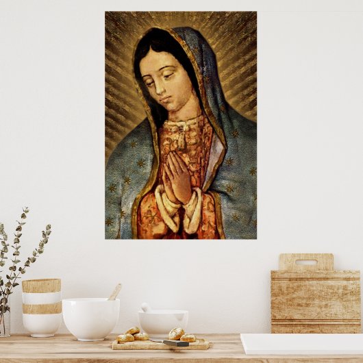 Our Lady of Guadalupe Devotional Image Poster (Küche)