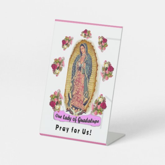 Our Lady of Guadalupe Folded Greeting Card Sockelschild (Vorderseite)