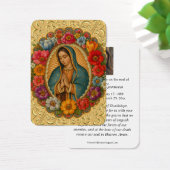 OUR LADY OF GUADALUPE FUNERAL PRAYER CARD (Schreibtisch)