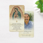 Our Lady of Guadalupe Funeral Spanish Prayer Cards (Schreibtisch)