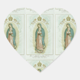 Our Lady Of Guadalupe Herz-Aufkleber