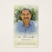 Our Lady of Guadalupe Memorial Prayer Cards (Rückseite)