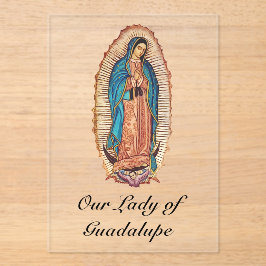 Our Lady of Guadalupe Miraculous Tilma Fine Art Acryleinladungen