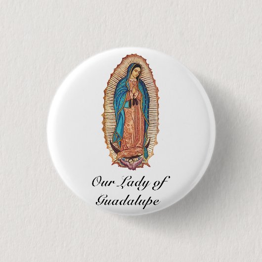 Our Lady of Guadalupe Miraculous Tilma Fine Art Button (Vorderseite)