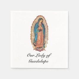Our Lady of Guadalupe Miraculous Tilma Fine Art Serviette
