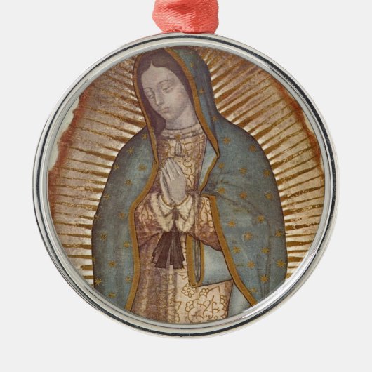 Our Lady of Guadalupe Ornament Aus Metall (Vorne)