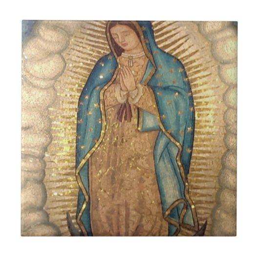 Our Lady of Guadalupe Painting Fliese (Vorderseite)