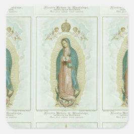 Our Lady Of Guadalupe Quadratischer Aufkleber