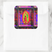 Our Lady Of Guadalupe Quadratischer Aufkleber (Tasche)