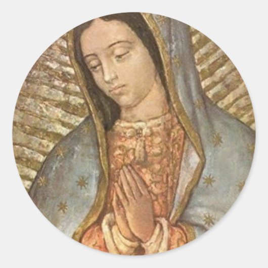 Our Lady Of Guadalupe Runder Aufkleber (Vorderseite)