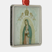 Our Lady Of Guadalupe Silbernes Ornament (Rechts)