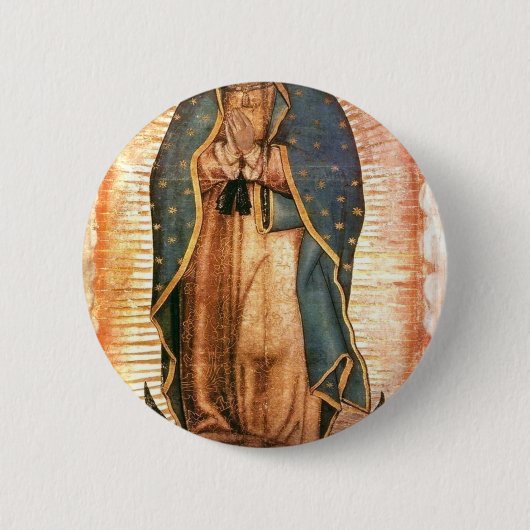 Our Lady Of Guadalupe Vintage Button (Vorderseite)