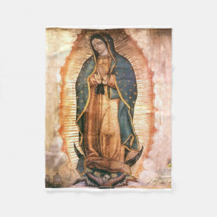 Our Lady Of Guadalupe Vintage Fleecedecke