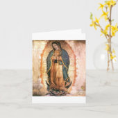 Our Lady Of Guadalupe Vintage Karte (Gelbe Blume)