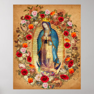 Our Lady of Guadalupe Virgin Mary Catholic Mexico  Poster