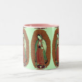 Our Lady Of Guadalupe Zweifarbige Tasse (Mittel)