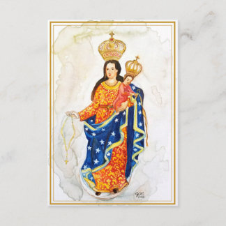 Our Lady of Las Lajas Prayer/Holy Card Begleitkarte