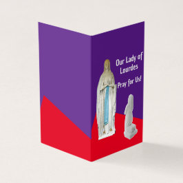 Our Lady of Lourdes Prayer Card