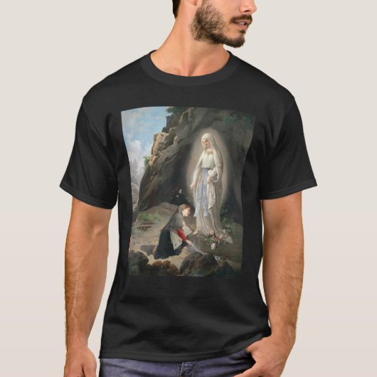 Our Lady Of Lourdes St Bernadette Immaculate Mary  T-Shirt (Vorderseite)